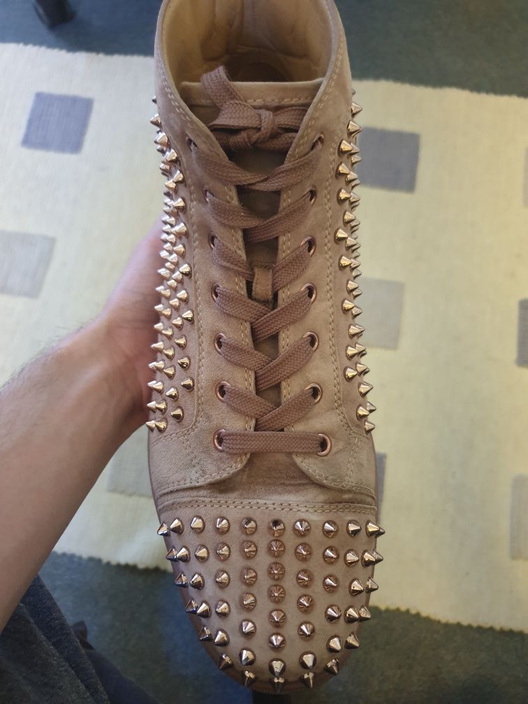 Christian Louboutin Louis Flat VV Pink Bronze