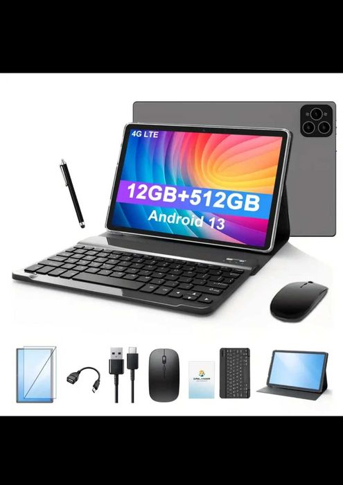 Pachet Complet: Tableta 10'+Husa+Mouse+Tastatura+Cabluri+Incarcator+..