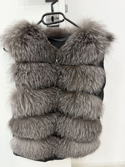 Кожено яке естествен косъм