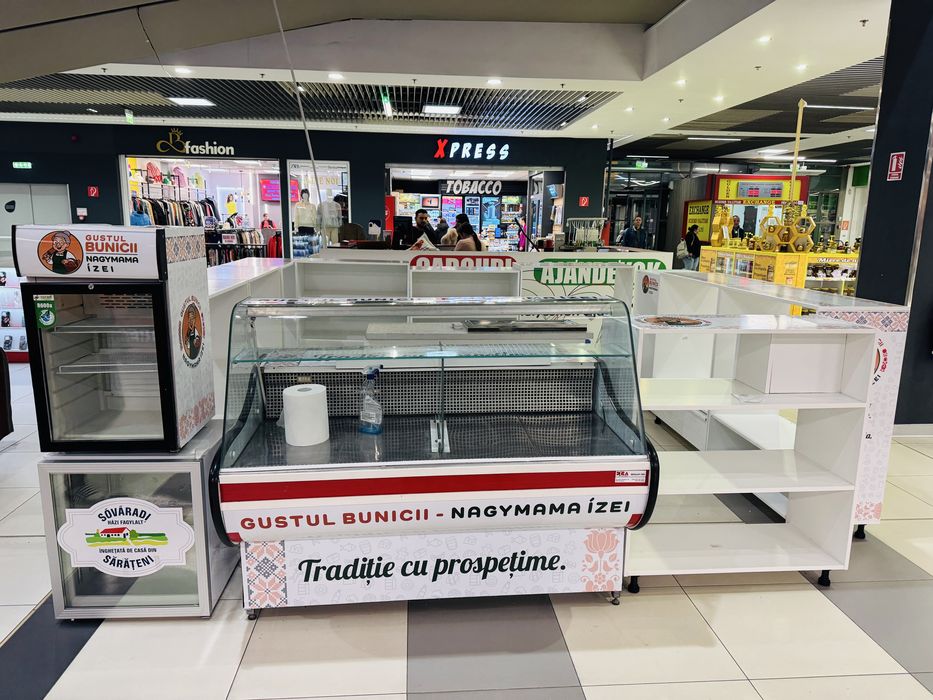 Anunț de vânzare – Stand complet pentru magazin producători locali