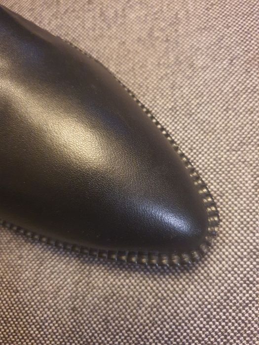 Cizme piele naturala, dama, negre, marimea 40, noi