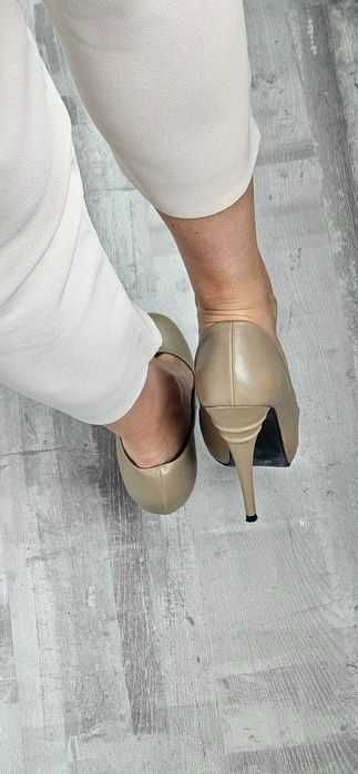 Pantofi dama piele naturala, toc 12cm, designer Mihaela Glavan, nr. 39