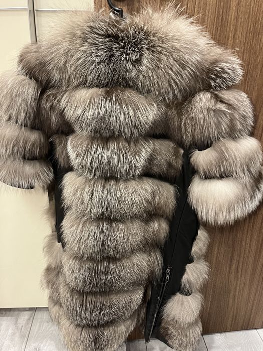 Палто - Елек с естесвен косъм