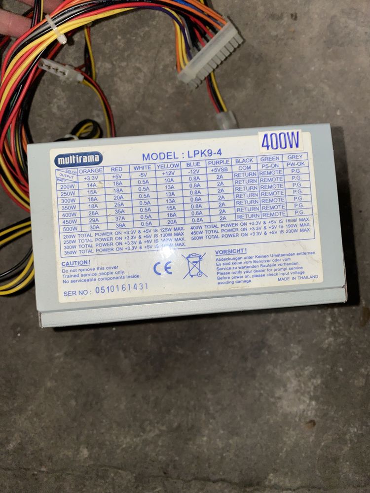 Захранване за компютър Multirama 400w