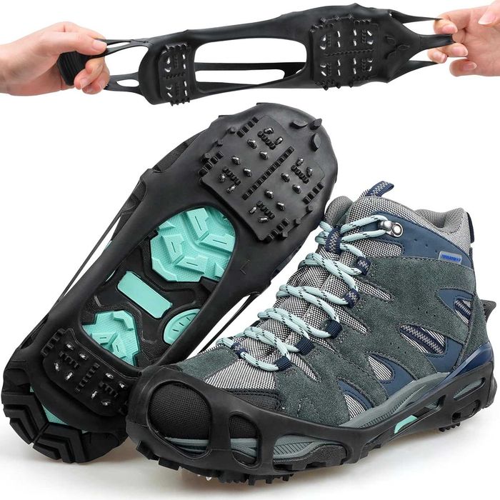 Ледени котки за обувки и ботуши за жени и мъже, за ходене по сняг, лед