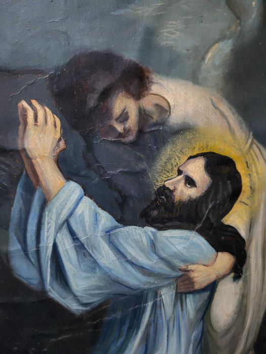 Tablou, Rugaciunea lui Iisus, pictor italian - Carlo Nacci, 1937