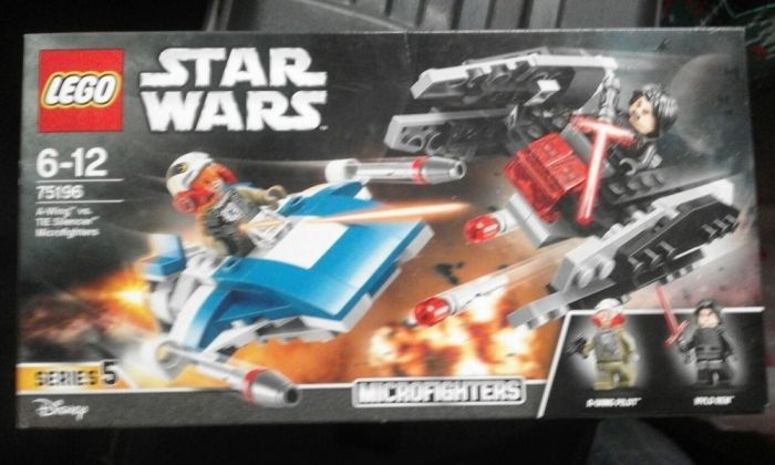 Lego SW A-Wing Contra TIE Microfighters 75196, nou