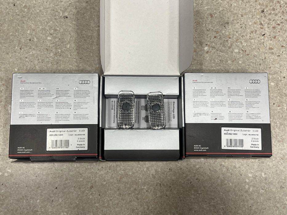 Vand Proiectoare Logo Portiere Audi Quattro ORIGINALE 4G0052130H