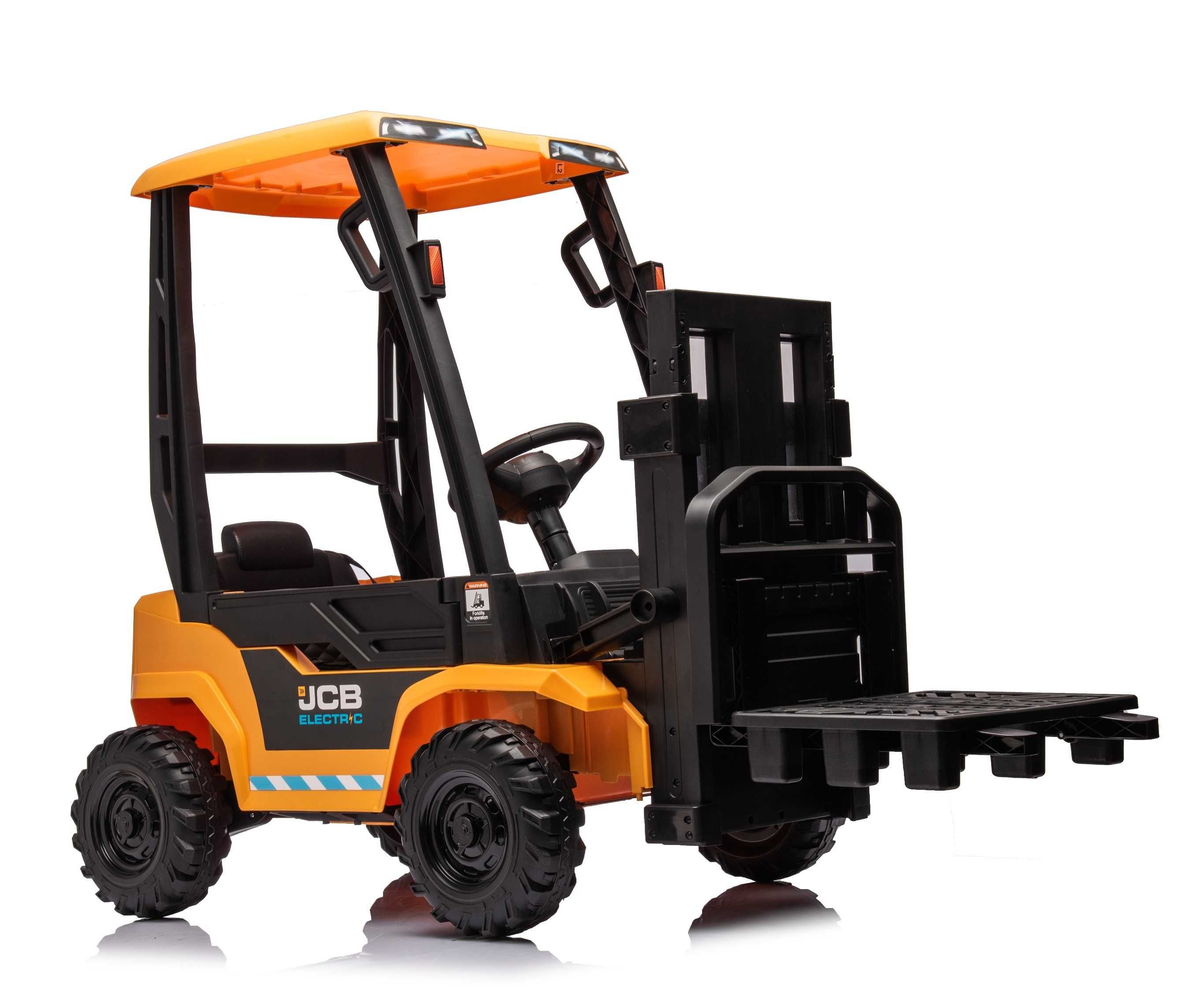 Motostivuitor electric pentru copii, licenta JCB 2x 35W, 12V, Yellow
