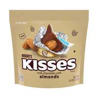 Конфеты Hersheys Kisses из молочного шоколада с миндалем