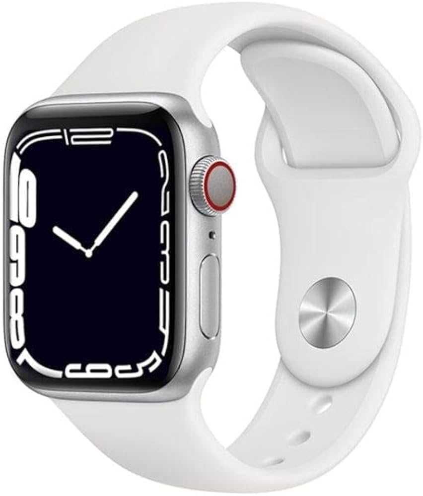 Smartwatch performant: apel/notificari pe ceas, full touch, rotiță.Alb