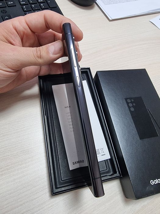 Samsung S23 Ultra 256Gb - Phantom Black - ca nou + Smartwatch optional