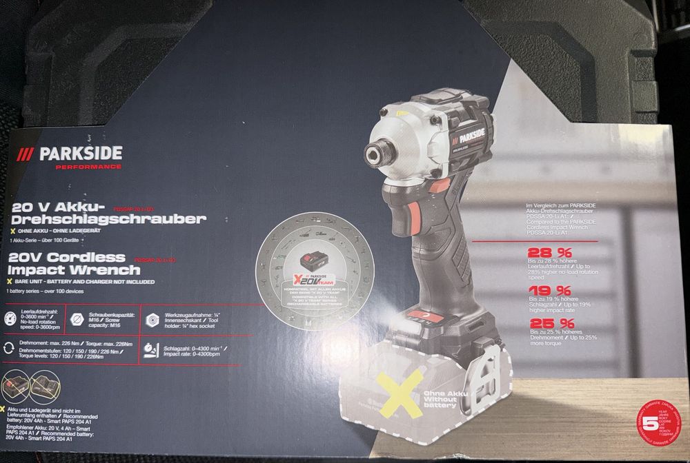 Bormasina cu impact Parkside Performance, noua cu garantie