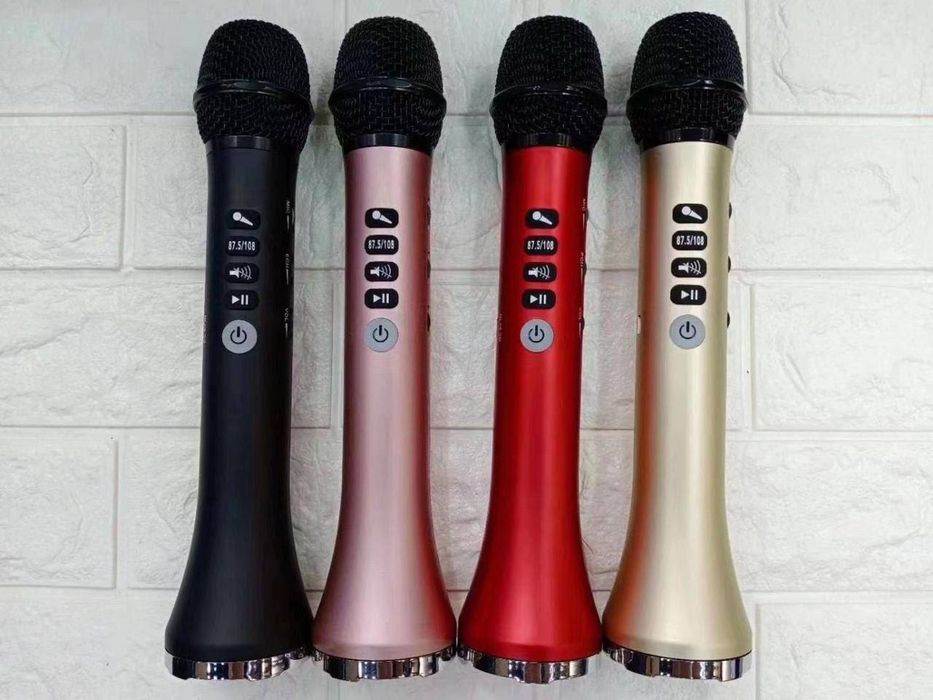 Микрофон колонка караоке беспроводной микрофон с динамиком