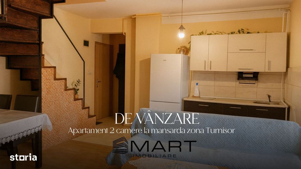 Apartament 2 camere 57mp la mansarda, Turnisor
