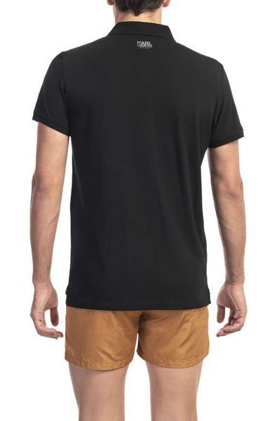 Промо KARL LAGERFELD-М/L/XL размер-черна мъжка поло/polo тениска