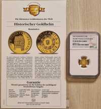 Moneda ist. aurului BNR Coif Poiana Cotofenesti 2002 gradata NGC PF 68