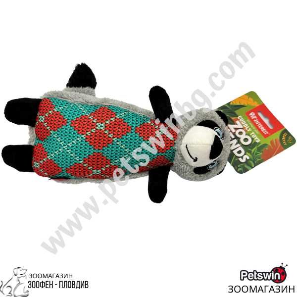 Пухкава Играчка за Куче - със Звук- Сива- Trendy Animals- Pet Interest