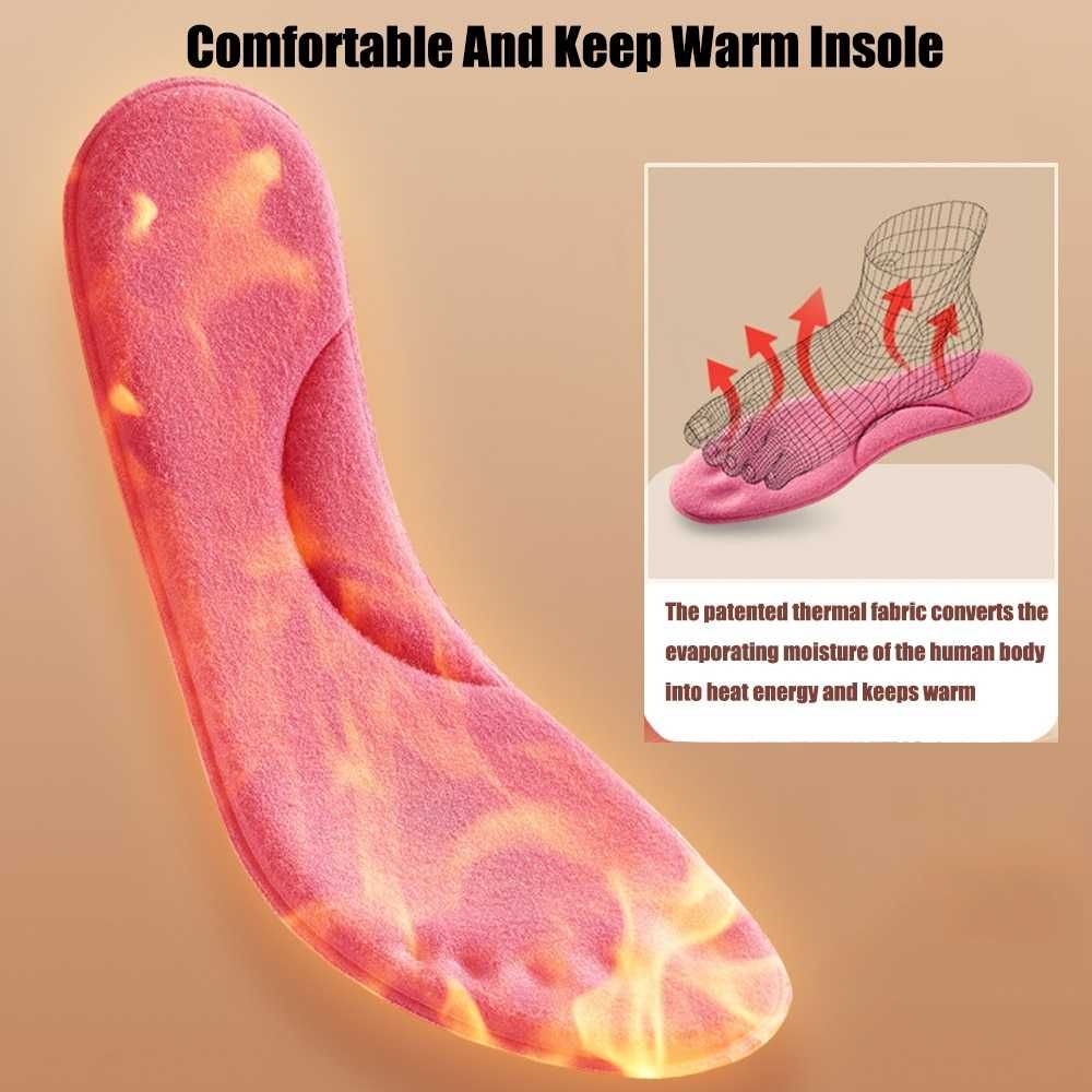 Самозагряващи се термо стелки с Мемори пяна подложки за обувки
