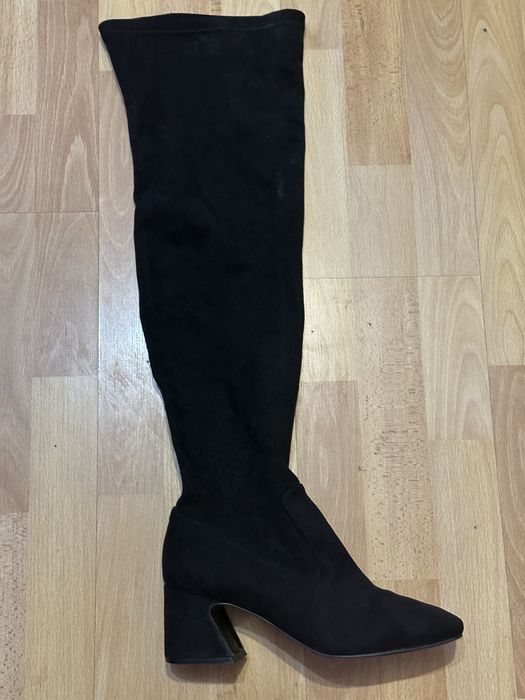 Шикарные ботфорты замша натуральная 40,5 размер