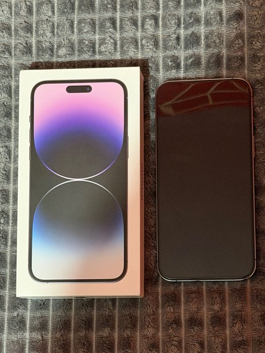 Продавам iPhone 14 PRO MAX 256 GB Deep Purple - отлично състояние