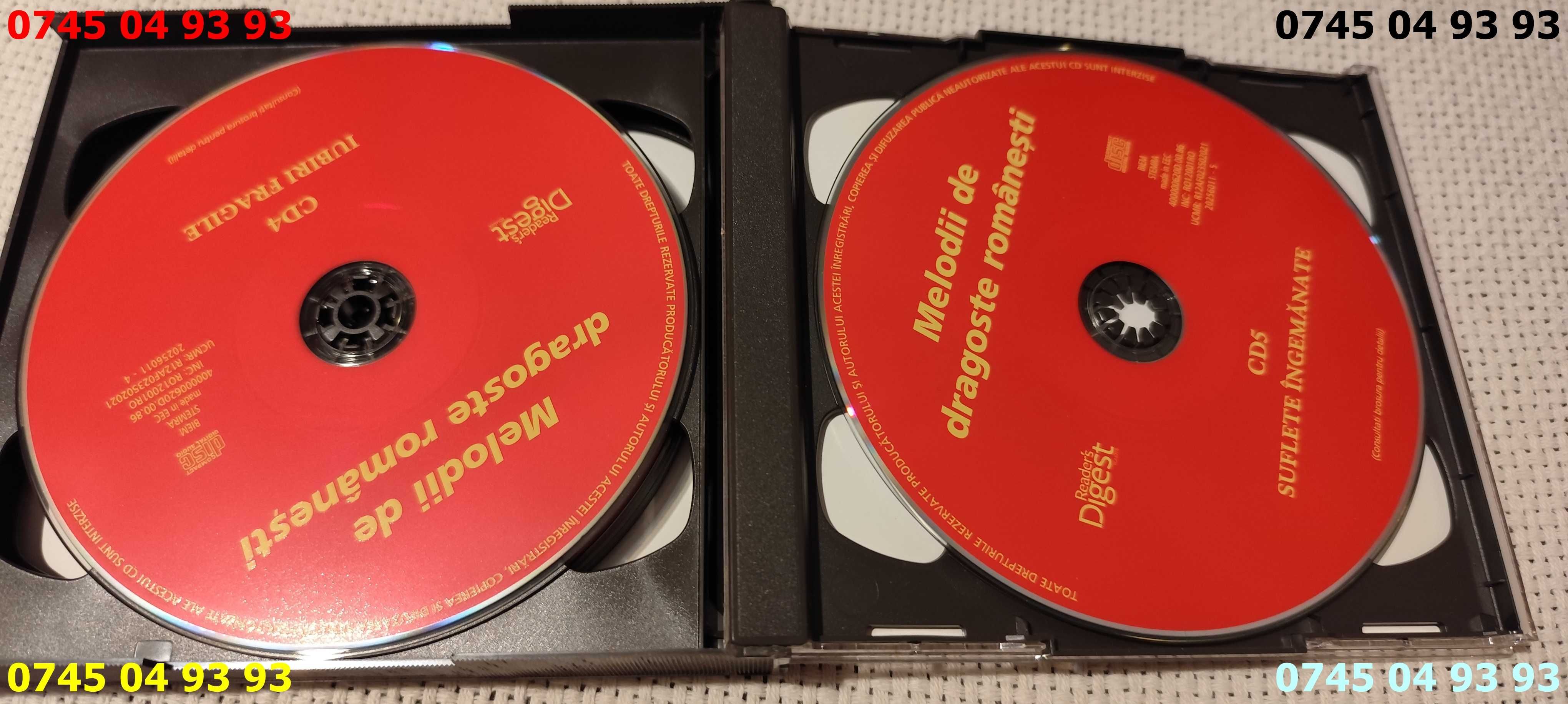 muzica cantece melodii de dragoste romanesti 5CD originale