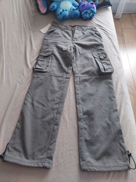 Джинсовые новые утепленные  брюки