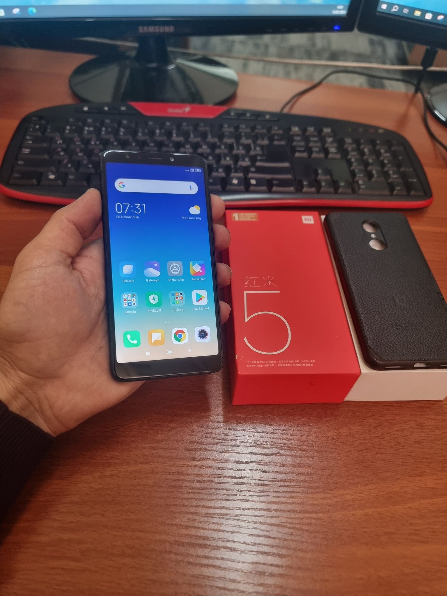 Redmi 5 3/32gb(2020)ideal ochilmagan usta kurmagan aybi yuq