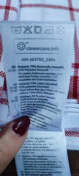 Set de 8 prosoape de  bucătărie, bumbac, 70/50