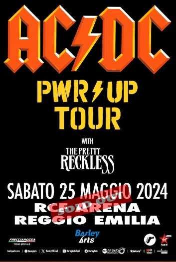 Bilet Super Concert AC/DC Reggio Emilia 25 Mai