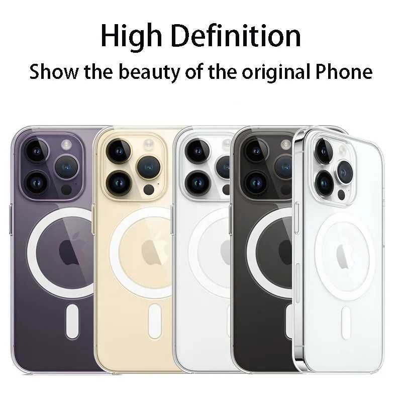 IPhone 15 pro - Прозрачен калъф гръб кейс/MagSave clear case за iPhone