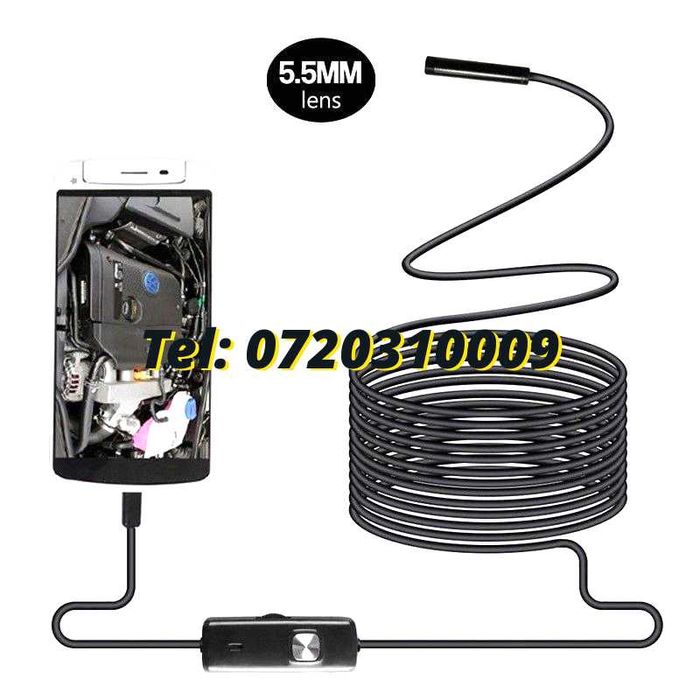 2 M Camera Endoscop boroscop 6 Led Inspectii Tehniceinstalatii
