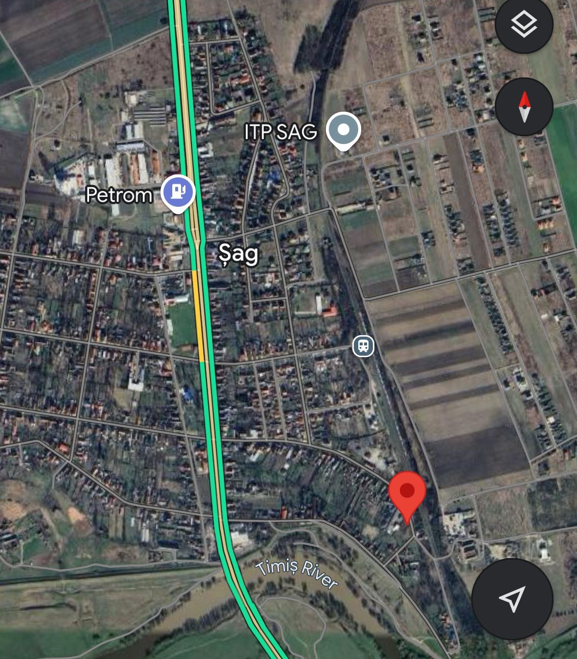 De vânzare teren Șag 985 mp, locație excelentă, front stradal 23 ml