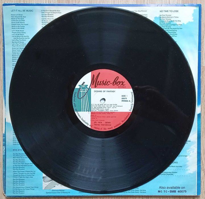 dis vinil LP Boney M. - Oceans Of Fantasy (1979) Gatefold