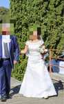Rochie de mireasa pentru fata scunda dantela marimea S