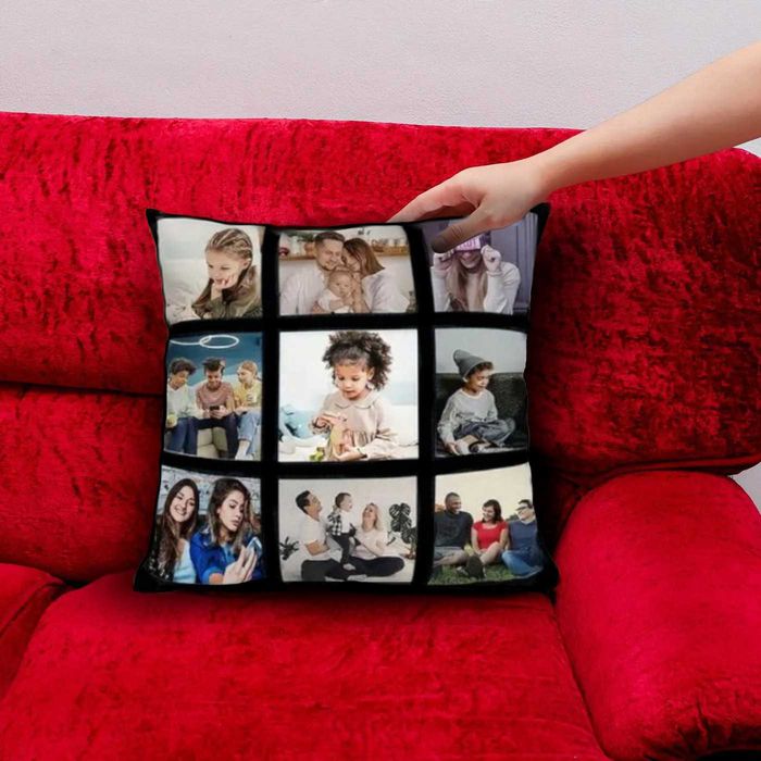 Възглавничка с  9 Ваши снимки - персонализирана декорация за дома