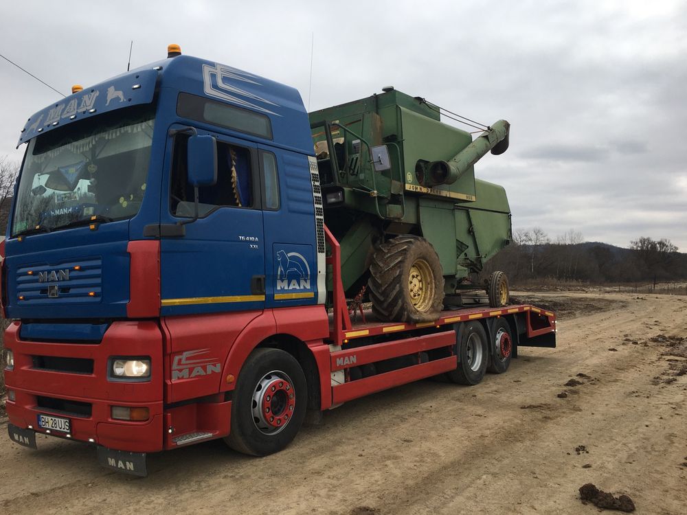 Trailer -platforma Man Tga 410