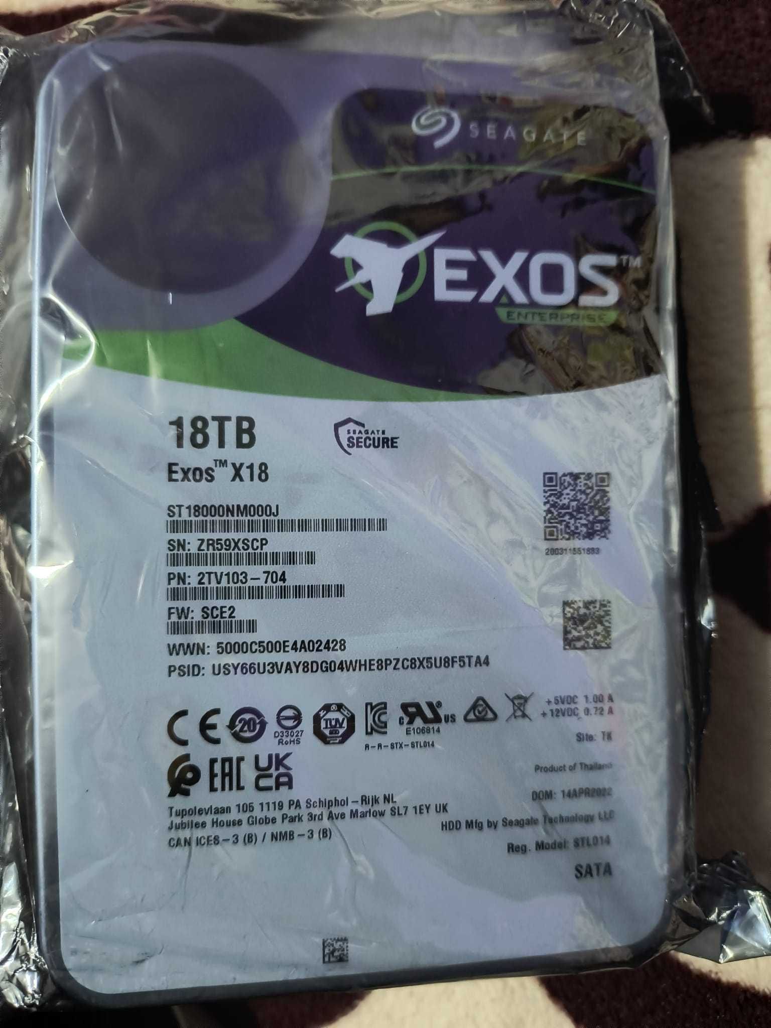 Hard Intern - Seagate EXOS X18 18TB Nou (SIGILAT!)