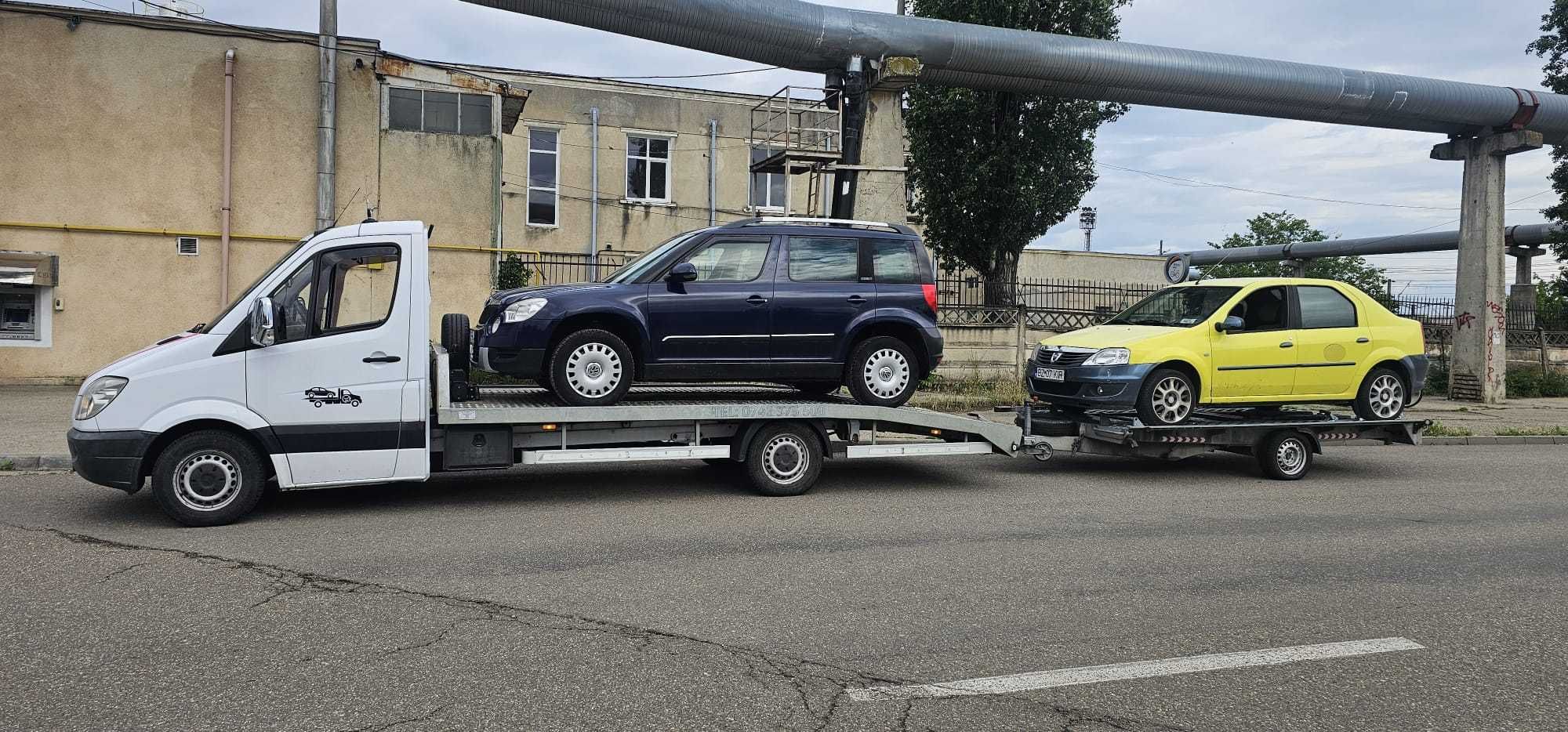 Tractari auto  24-7 BUZAU, Platforma auto, dube , turisme , tractoare