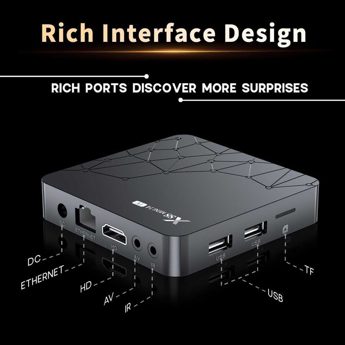Нов ТВ Бокс X88 Mini 14 с Android 14 WiFi 6 4K 2GB 16GB