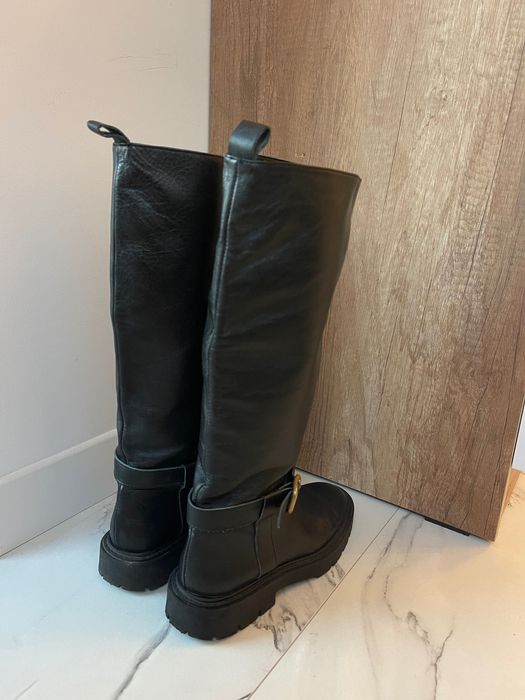 Кожени ботуши ZARA