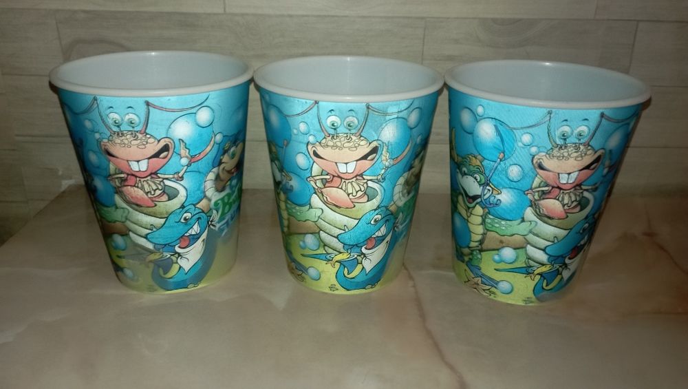 pahare plastic Coca Cola-Pepsi-Lipton-Pink