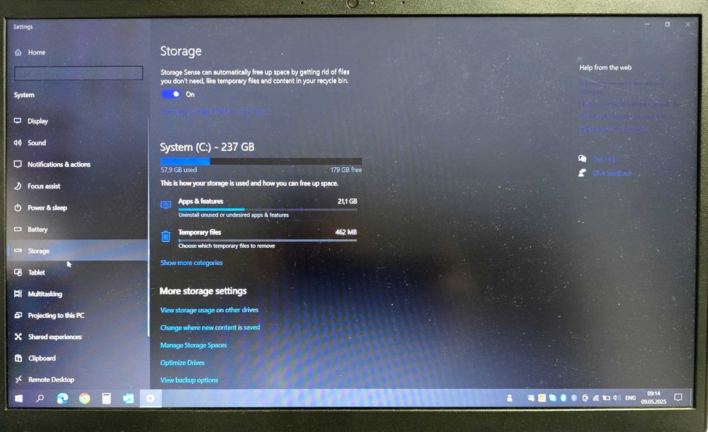 Laptop Lenovo V15 - 8GB RAM, 256GB SSD