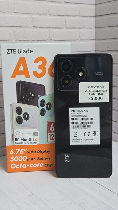 ZTE Blade A36 ЖанТаС ломбард Астана