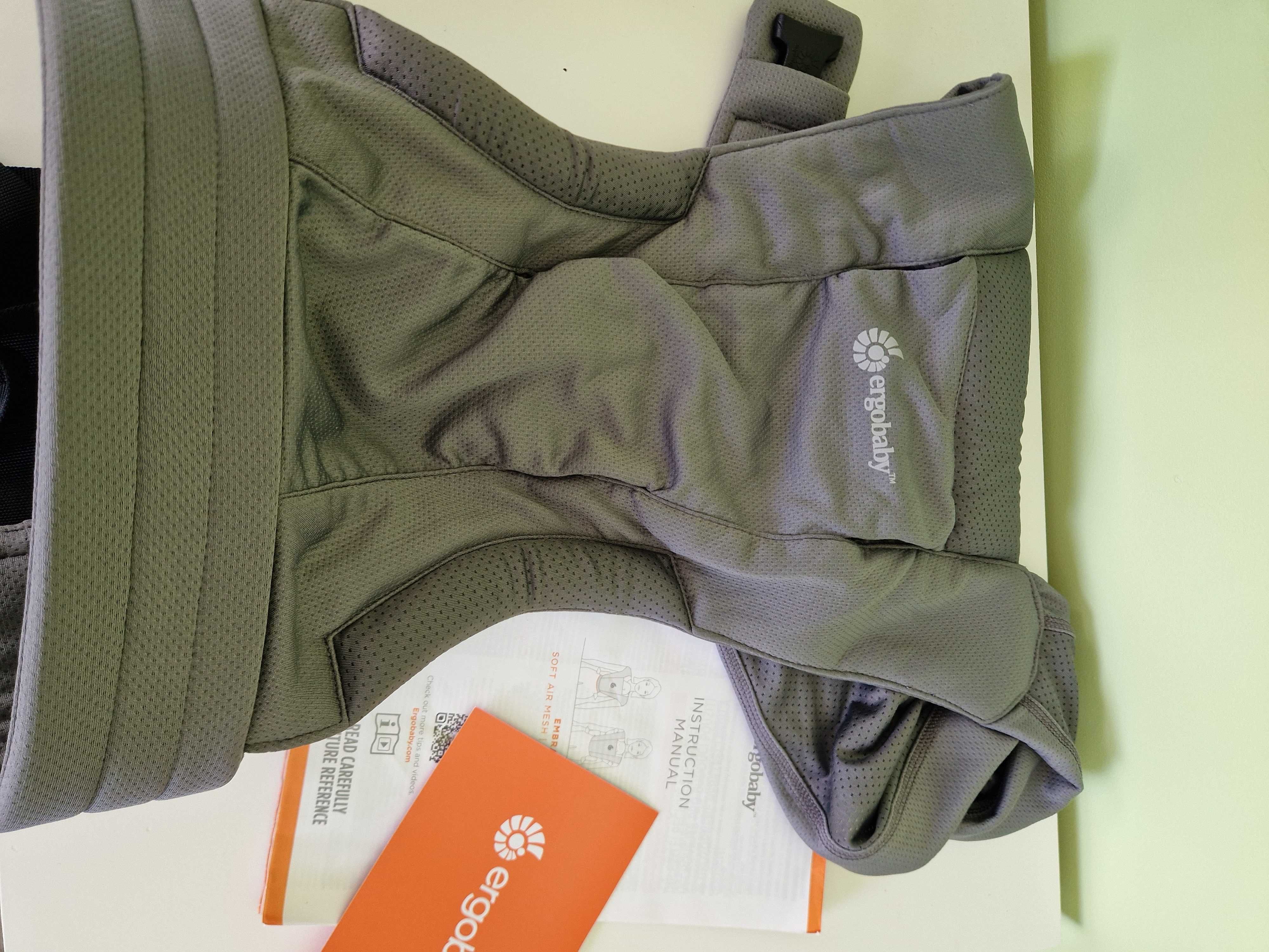 Ергономична раница Ergobaby - Embrace Soft Air Mesh, Grey  Нова !!!