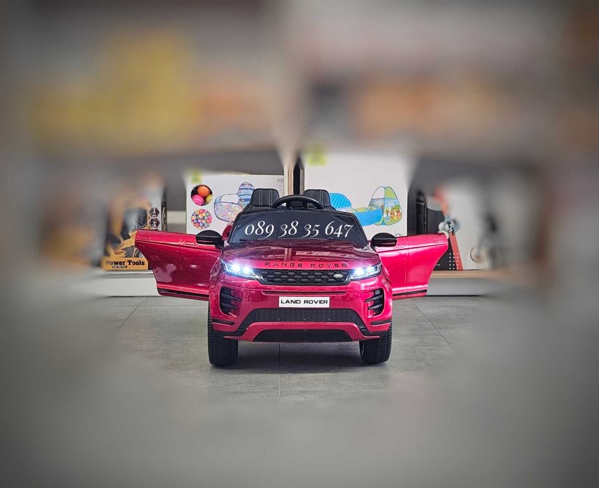 ТОП ЦЕНА!НОВО!Акумулаторен джип RANGE ROVER EVOQUE с 4Х4,12V,меки гуми