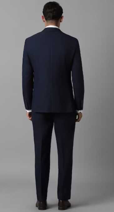 Costum slim premium APOLON NOU 48 M lana extrafina albastru inchis