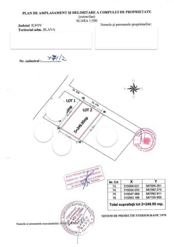 Proprietar - Dubla deschidere - Intravilan cu toate utilitatile