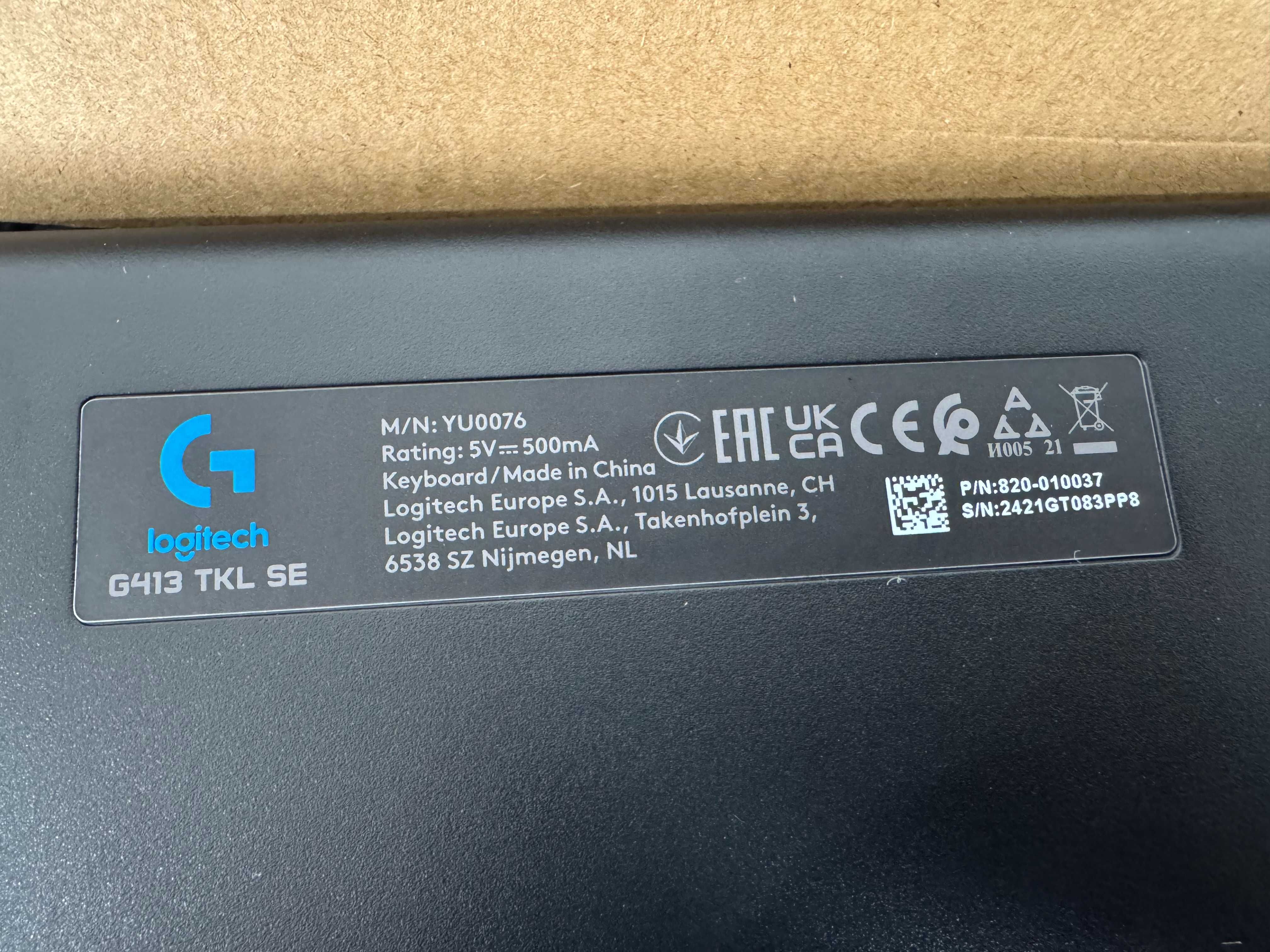 Клавиатура LOGITECH G413 TKL SE