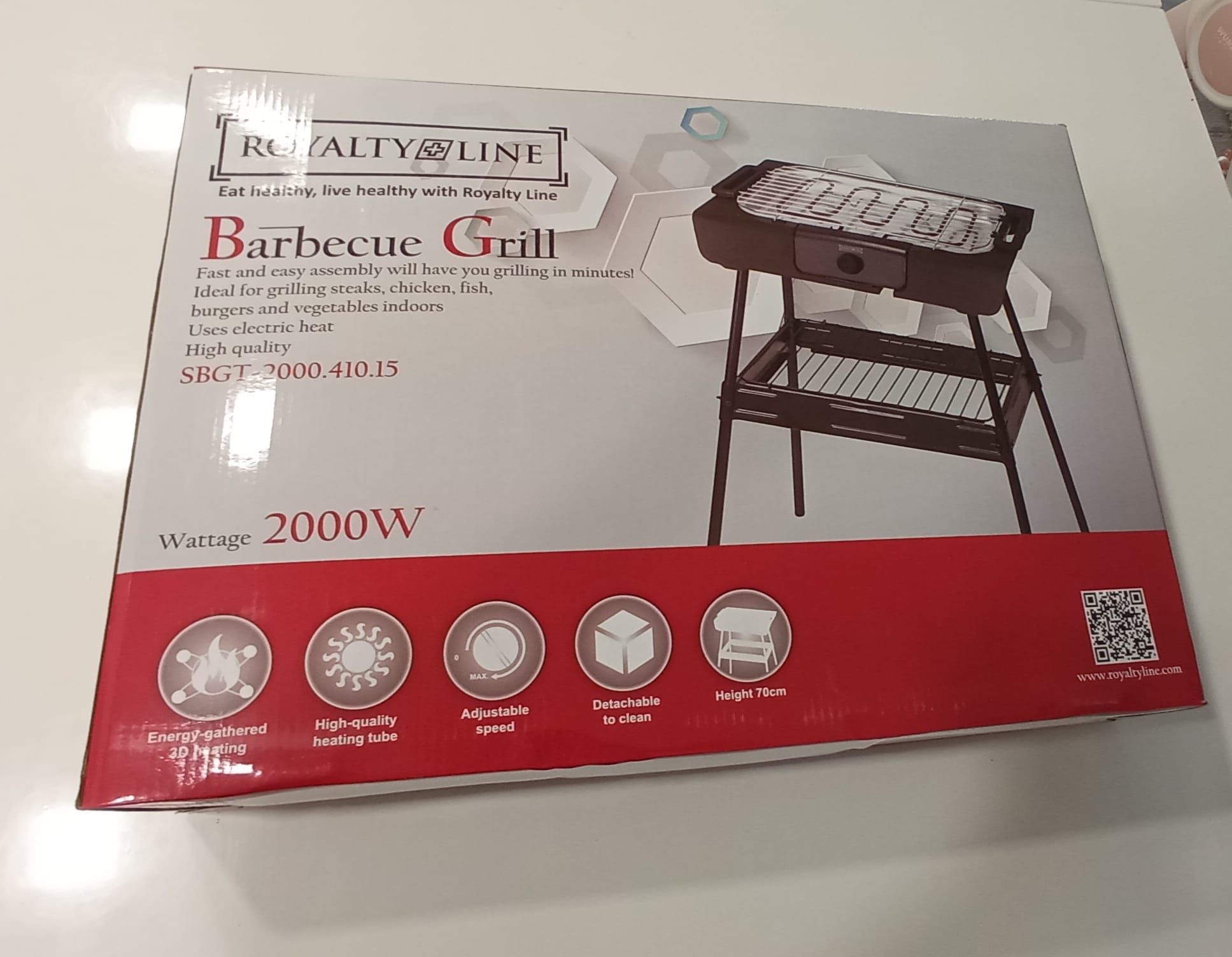 Grill electric 2000w